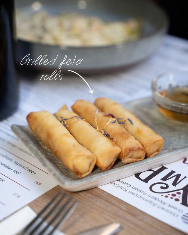 Grilled Feta Rolls